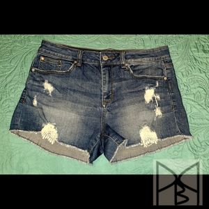 NWOT Womens Denim Shorts - Frayed, Crochet, Lace
